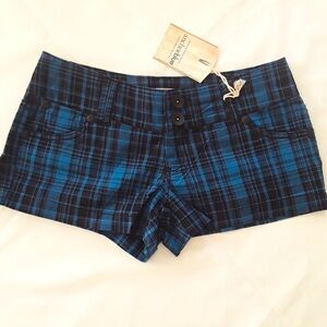 Anchor Blue Dark Blue Madras Shorts